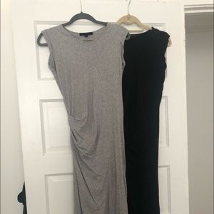 All Saints Gamma Dress size 2 grey + black pair